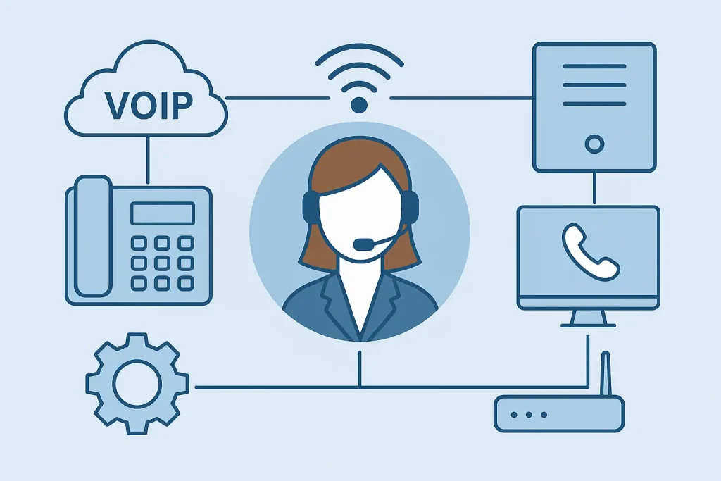 راه‌اندازی VOIP مخابرات اصفهان